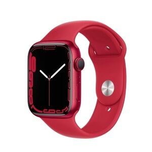 Beautiful Candy Red Apple Series 8 Smartwatch w/Red Sport Band. Great Condition🔥